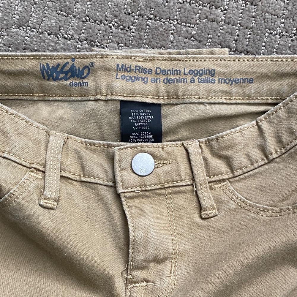 Mossimo Supply Co. Khaki Denim Leggings - Picture 5 of 6